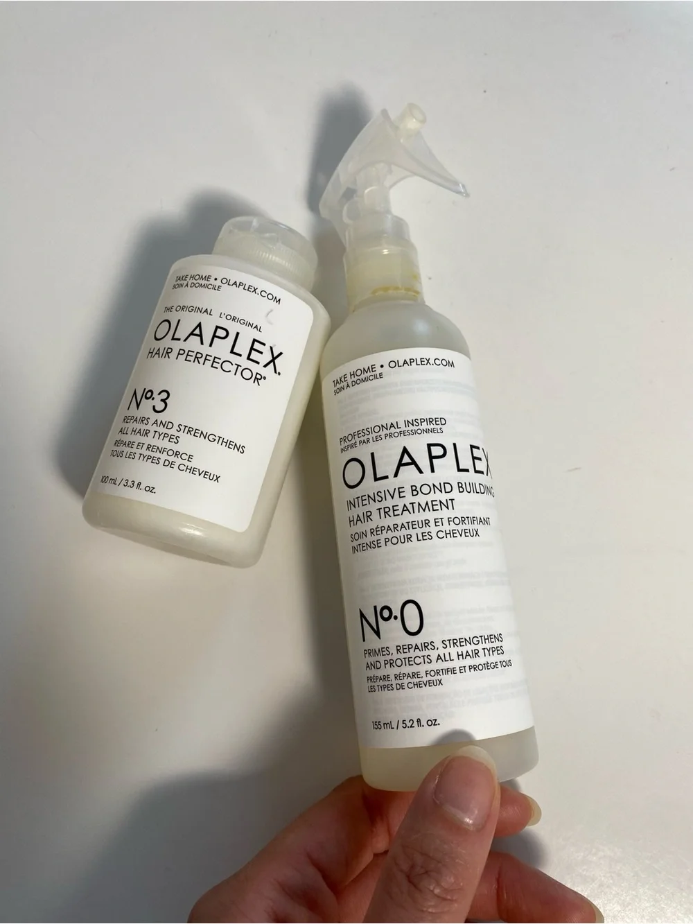 Olaplex No. 0 Intensive Bond Building Hair Treatment + No. 3 Hair Perfector set